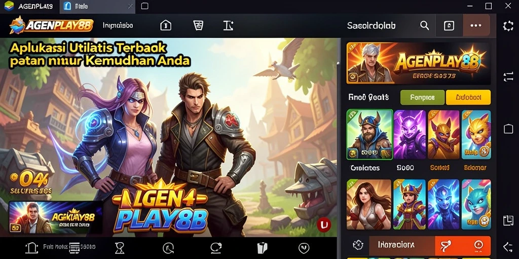 Tampilan antarmuka AGENPLAY88 yang intuitif dan menarik.