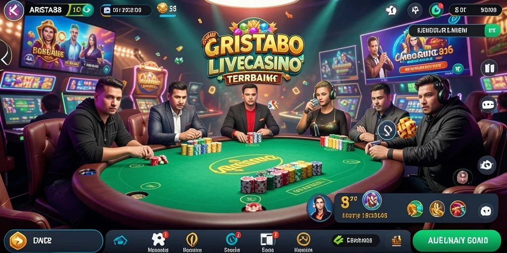 Tampilan gameplay ARISTA88 yang mengesankan dan interaktif dalam Live Casino.