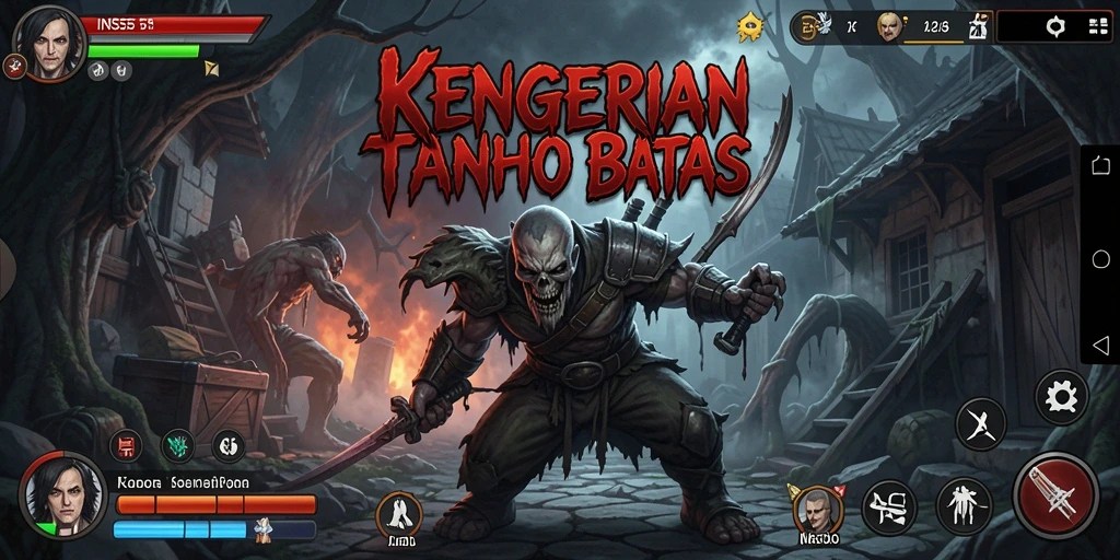 Tampilan gameplay menegangkan di INS55 dengan atmosfer Horror yang kental.