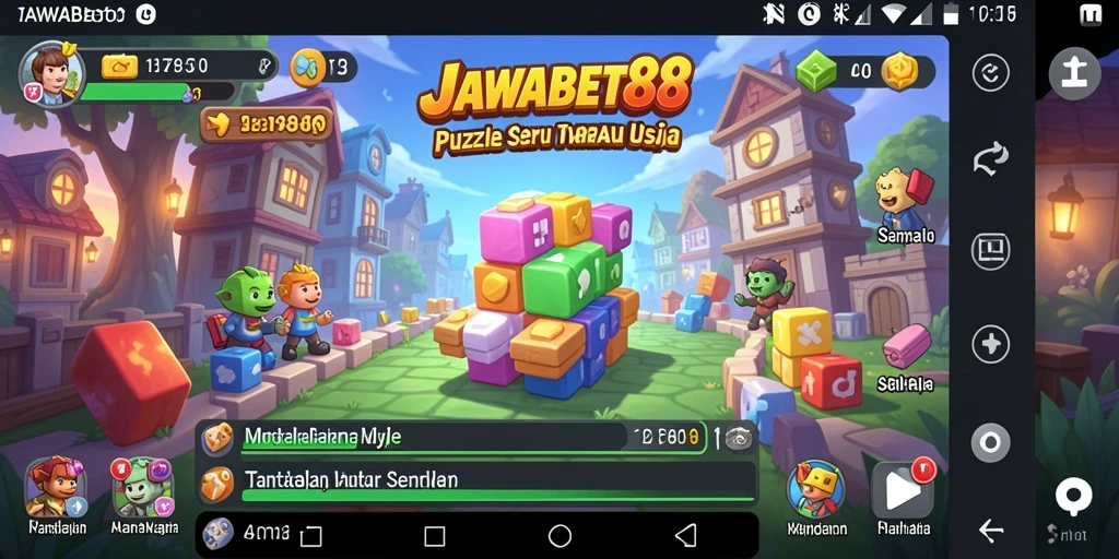 Tampilan gameplay JAWABET88 yang seru dan penuh tantangan.