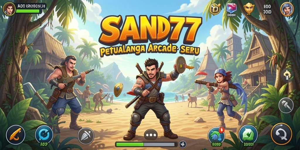 Tampilan gameplay seru di SAND77 dengan berbagai tantangan.