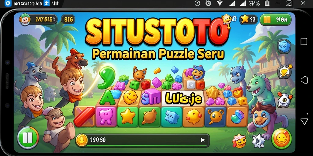 Screenshot gameplay SITUSTOTO menampilkan berbagai teka-teki yang menantang.