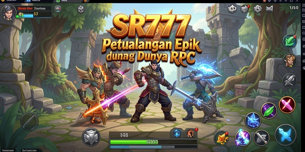 Tampilan gameplay SR777 yang menakjubkan dalam petualangan RPG.