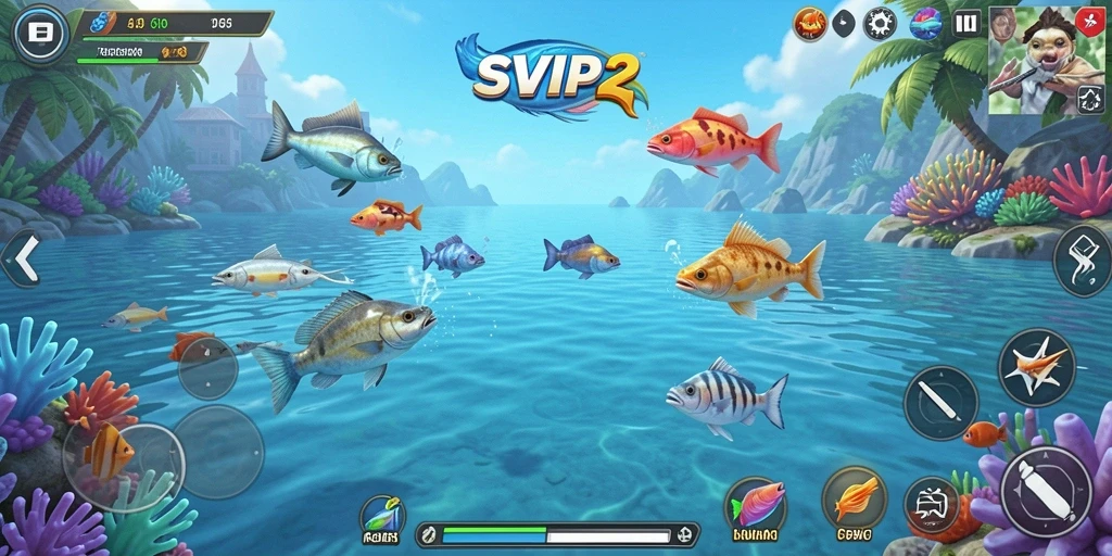 Gameplay menembak ikan yang seru dan mendebarkan di SVIP2.